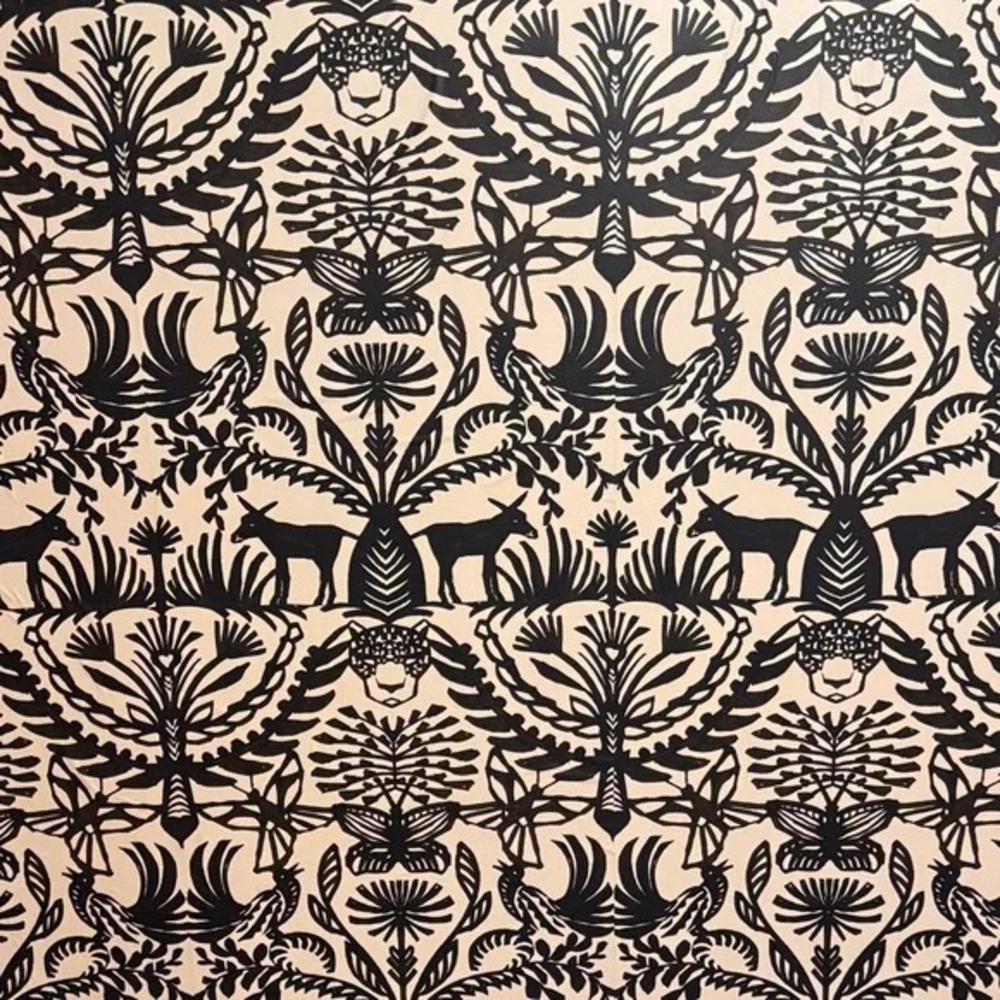 Opalhouse Black and Cream Botanical Animal Pattern Wallpaper